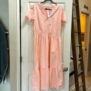 Loft Striped Maxi Dress.